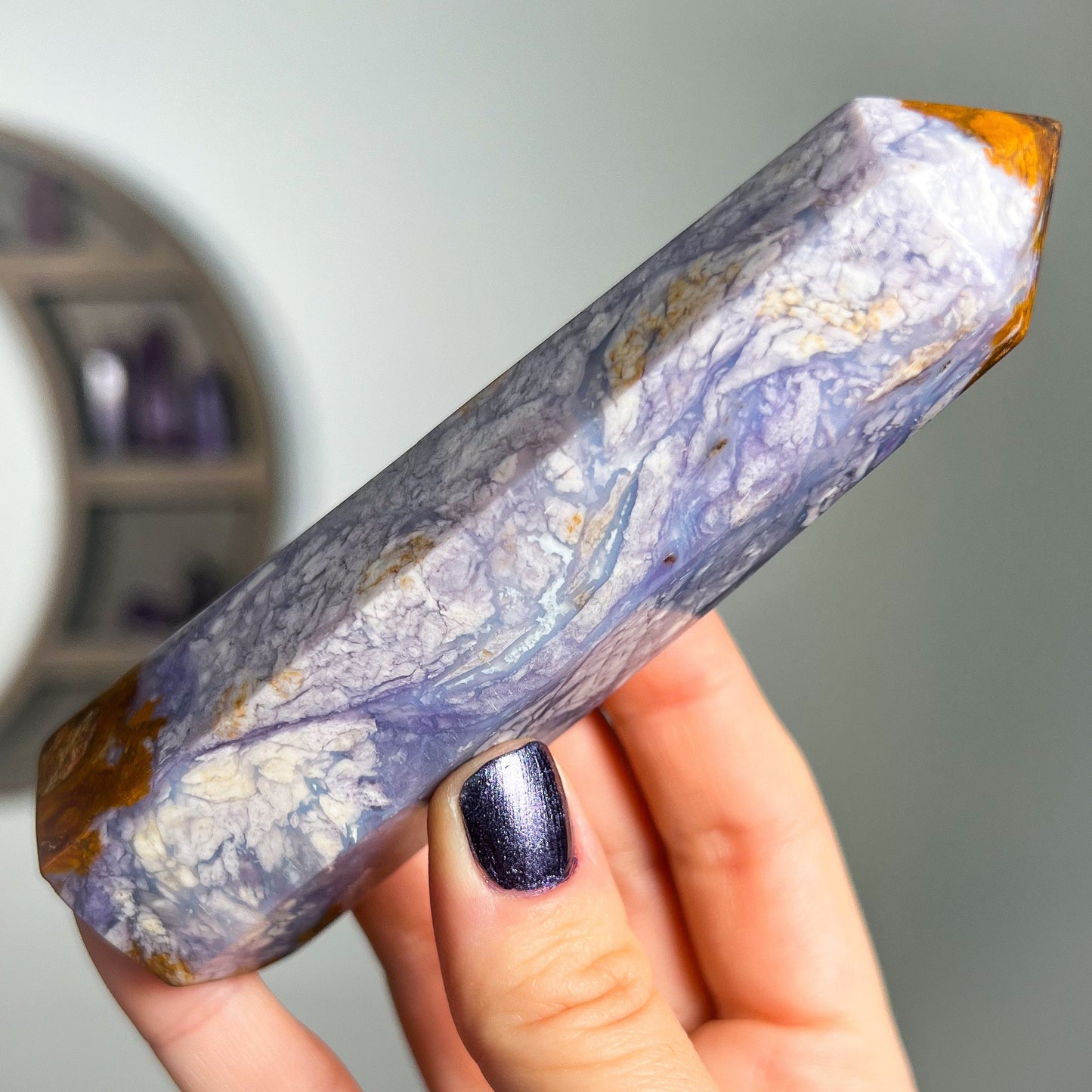 Purple Chalcedony Tower