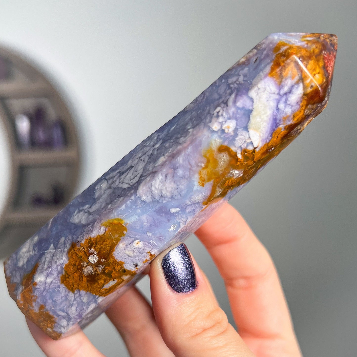 Purple Chalcedony Tower
