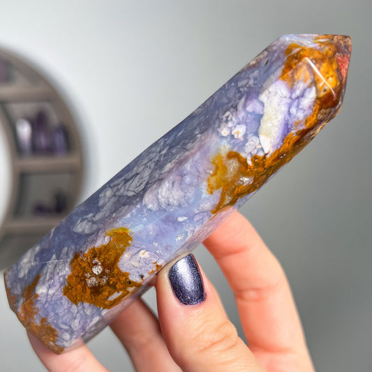 Purple Chalcedony Tower
