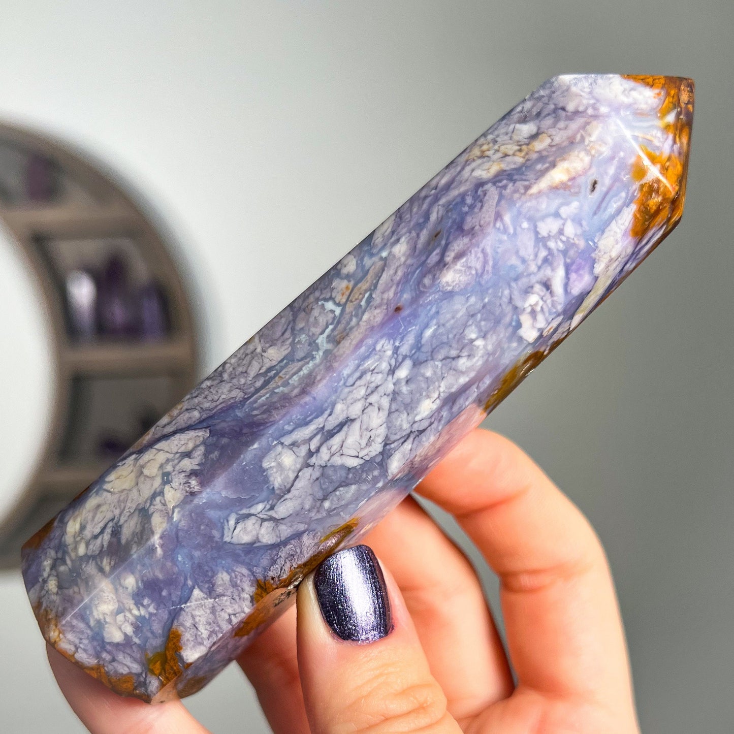 Purple Chalcedony Tower