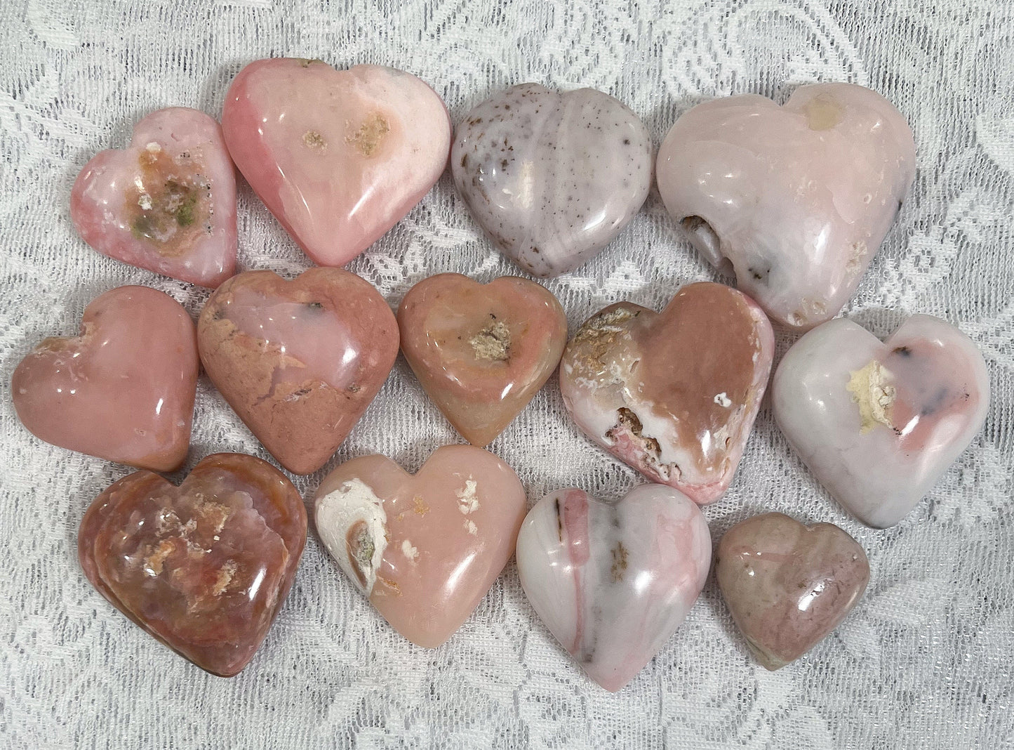 Pink Opal Heart
