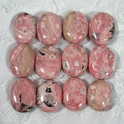 Pink Rhodonite Palm Stones