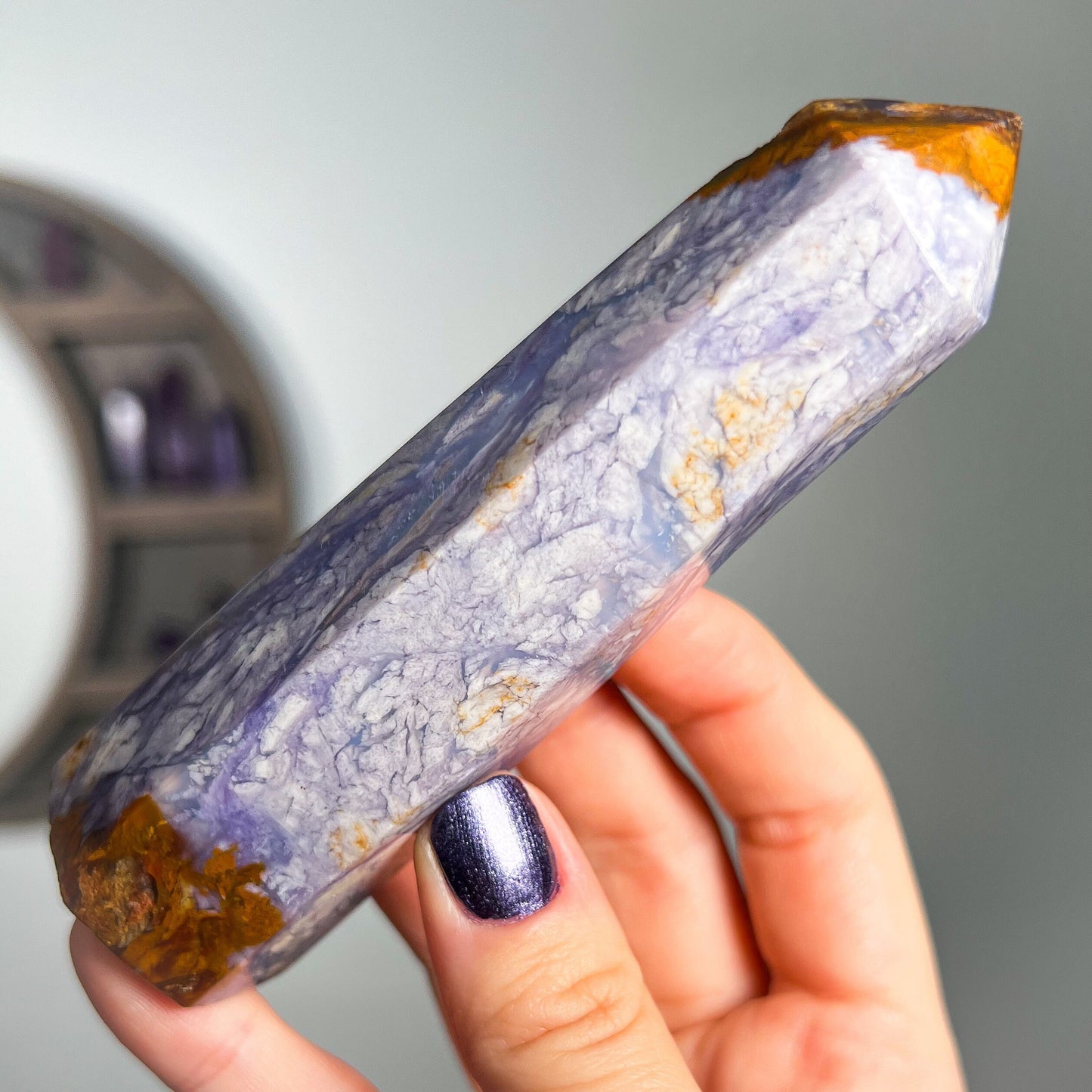 Purple Chalcedony Tower