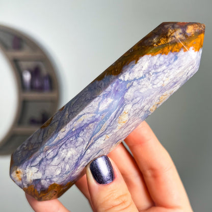 Purple Chalcedony Tower