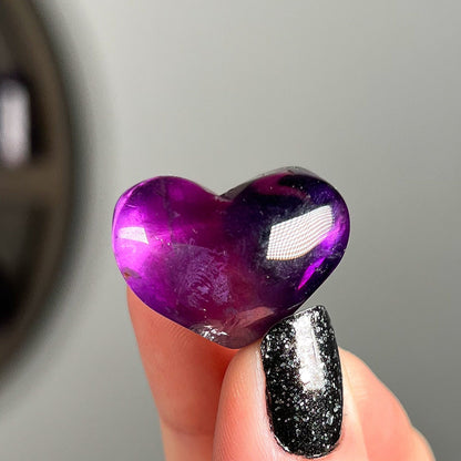 Gem Grade Amethyst Hearts