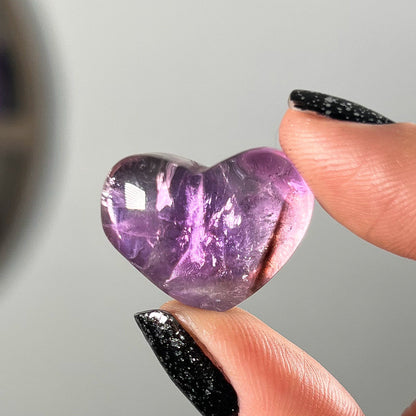 Gem Grade Amethyst Hearts