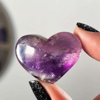 Gem Grade Amethyst Hearts