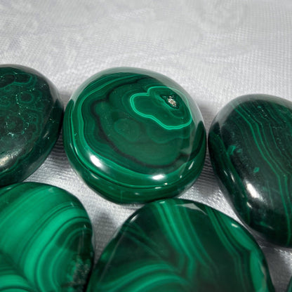 Malachite Palm Stones