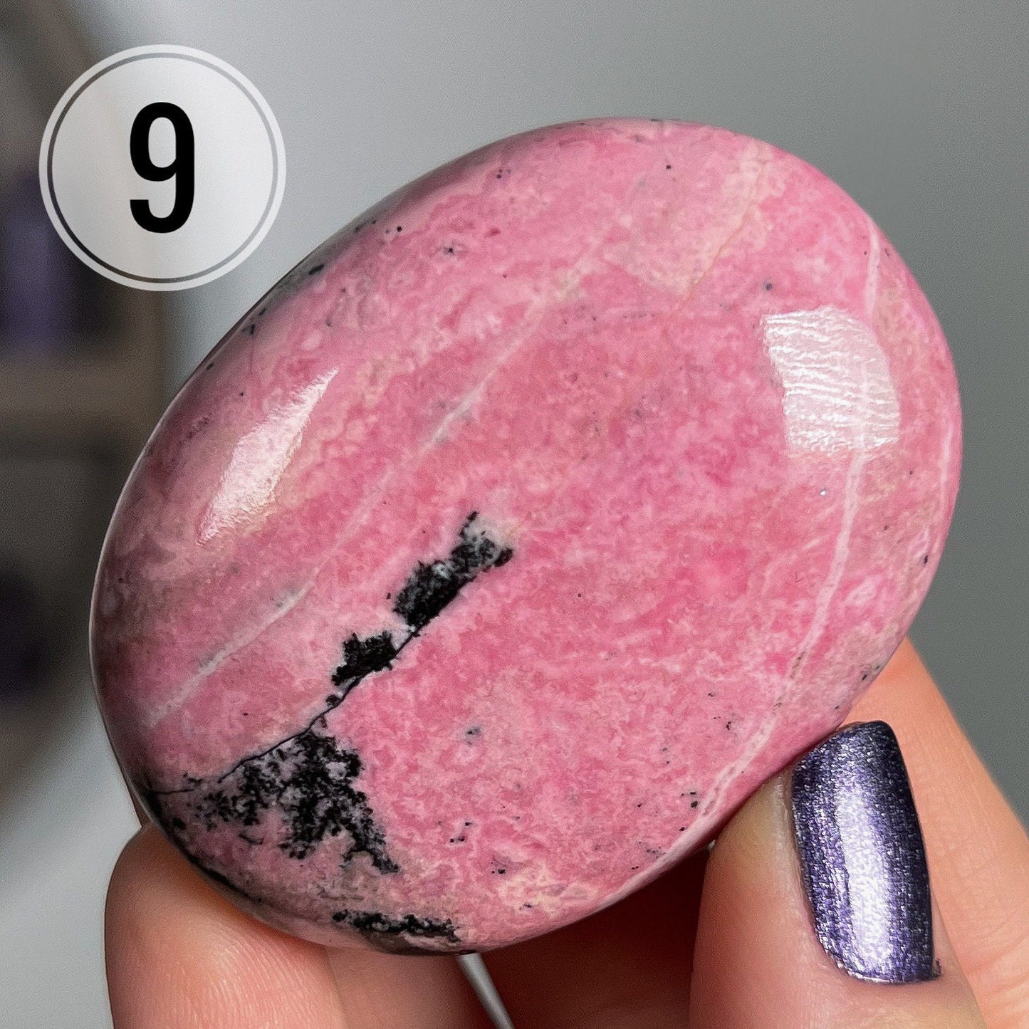 Pink Rhodonite Palm Stones