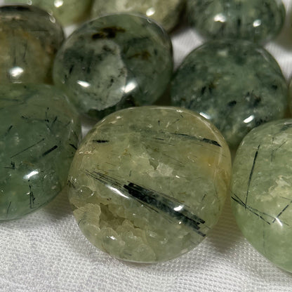 Prehnite Palm Stones