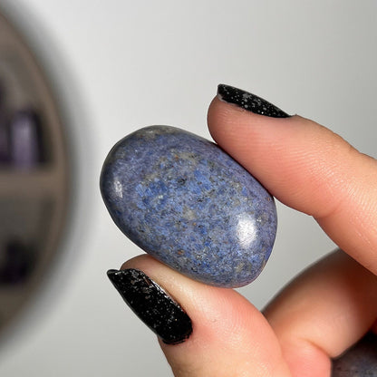 Blue Dumortierite Quartz Tumbles