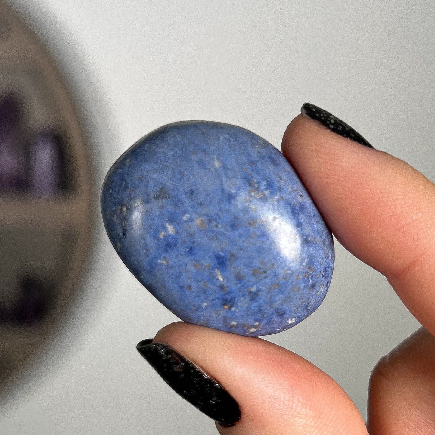 Blue Dumortierite Quartz Tumbles