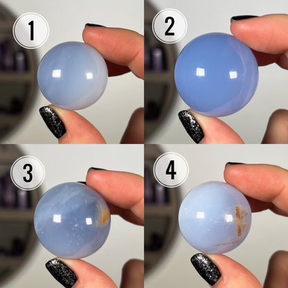 Blue Chalcedony Sphere