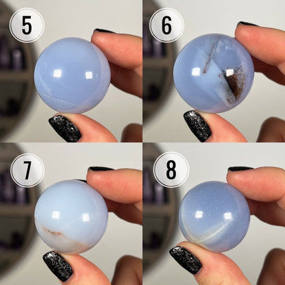 Blue Chalcedony Sphere