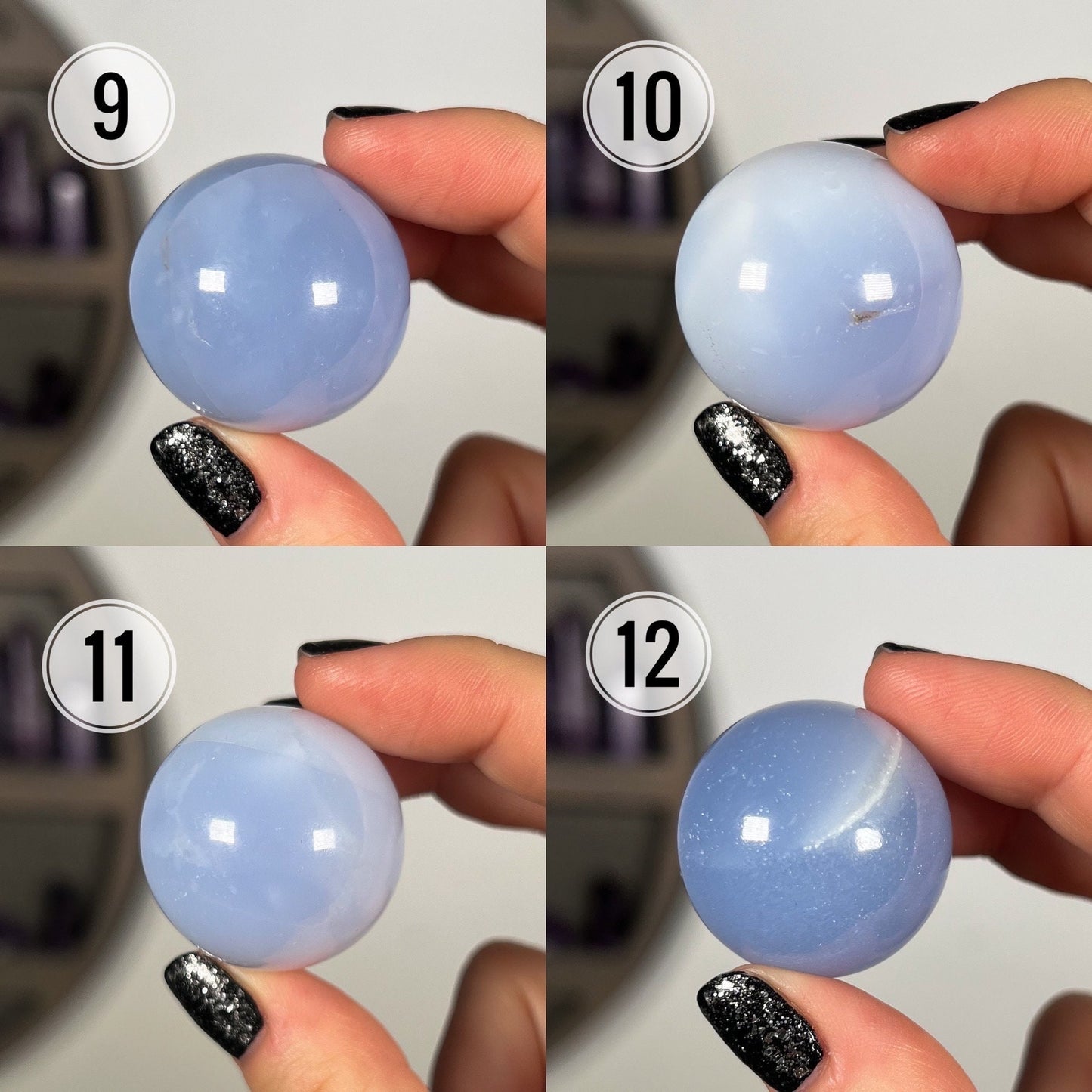 Blue Chalcedony Sphere