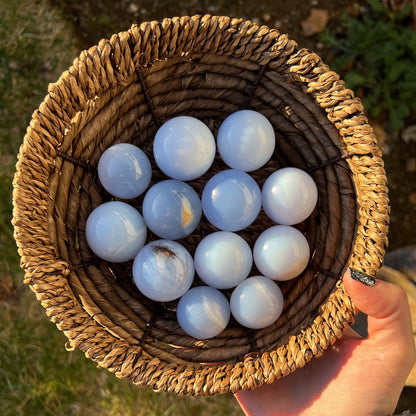 Blue Chalcedony Sphere
