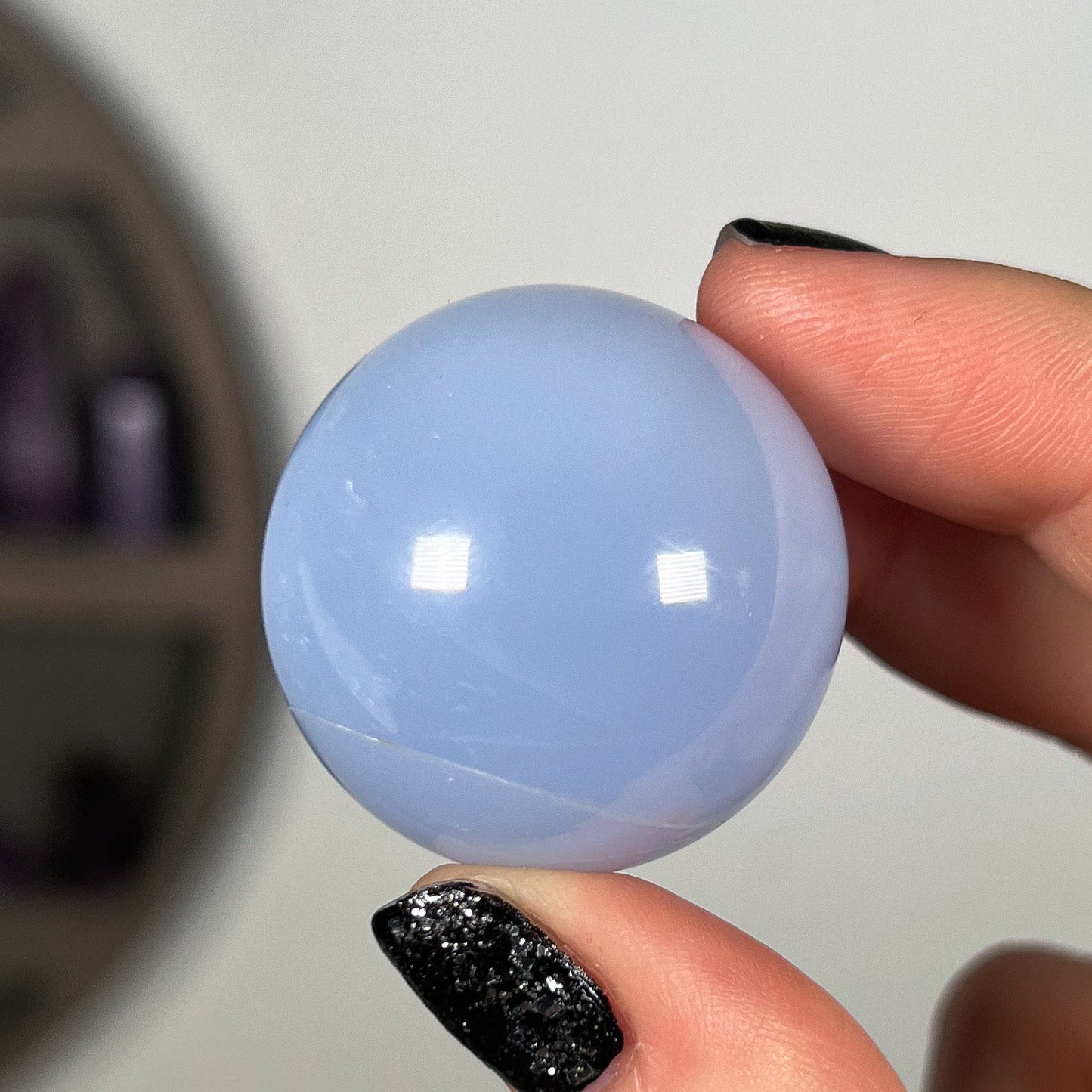 Blue Chalcedony Sphere