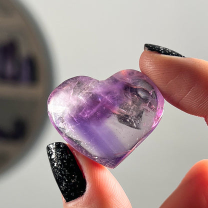 Gem Grade Amethyst Hearts