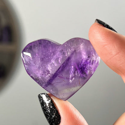 Gem Grade Amethyst Hearts