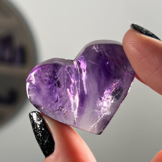 Gem Grade Amethyst Hearts