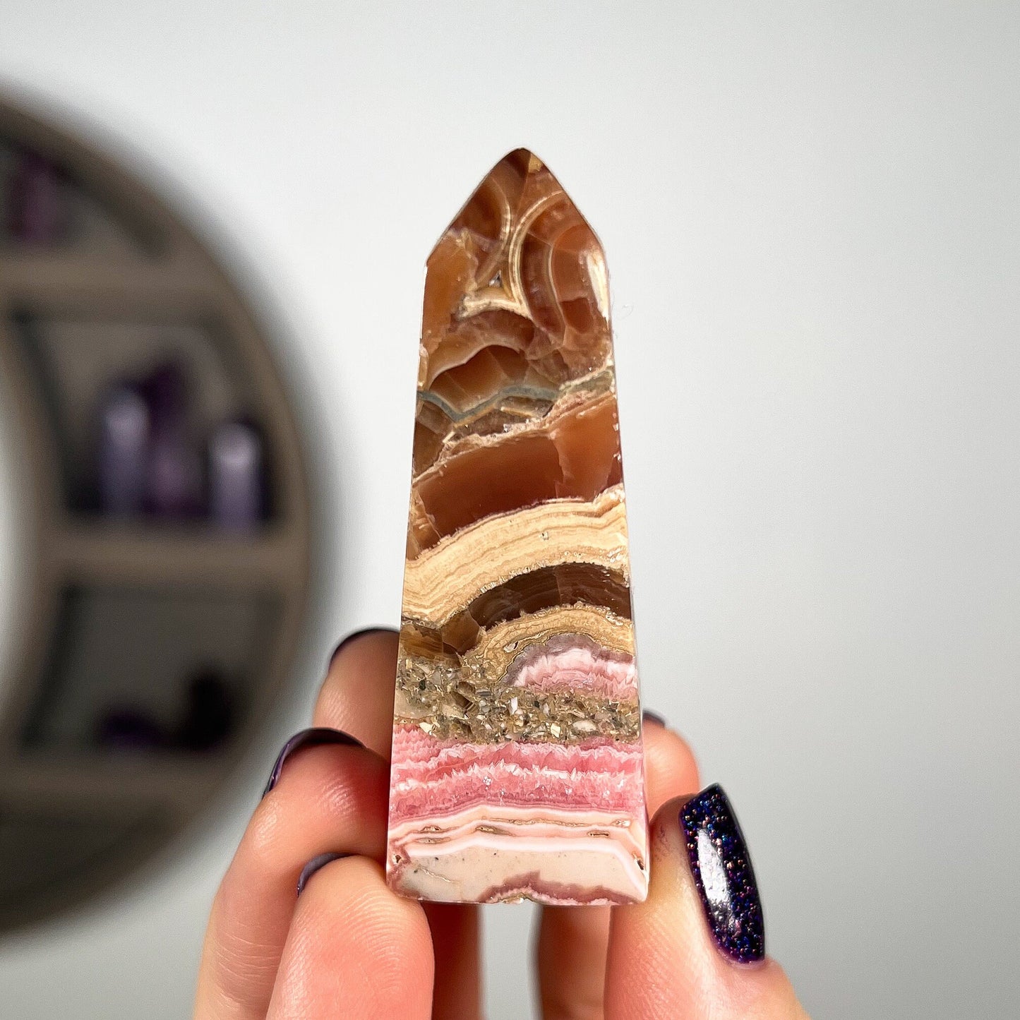 Rhodochrosite Point