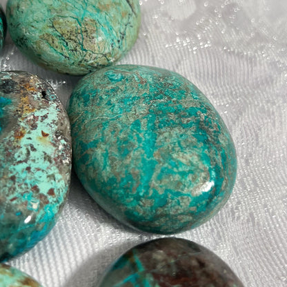 Chrysocolla Malachite Palm Stones
