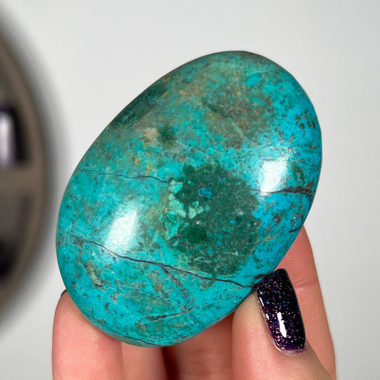 Chrysocolla Malachite Palm Stones