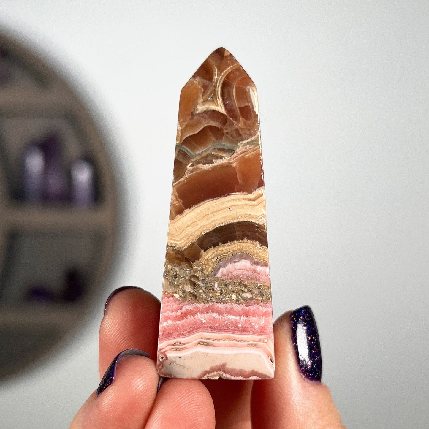 Rhodochrosite Point