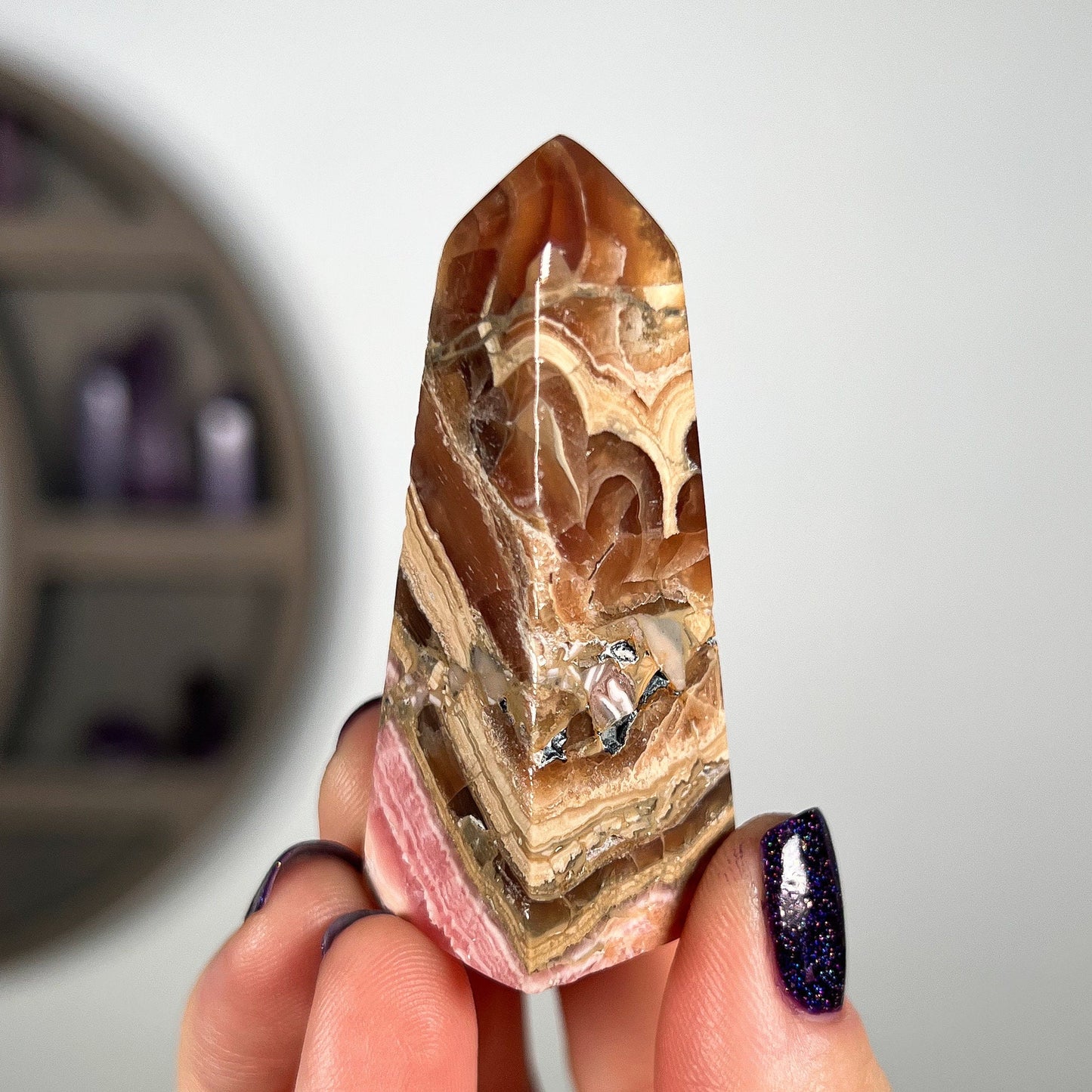Rhodochrosite Point