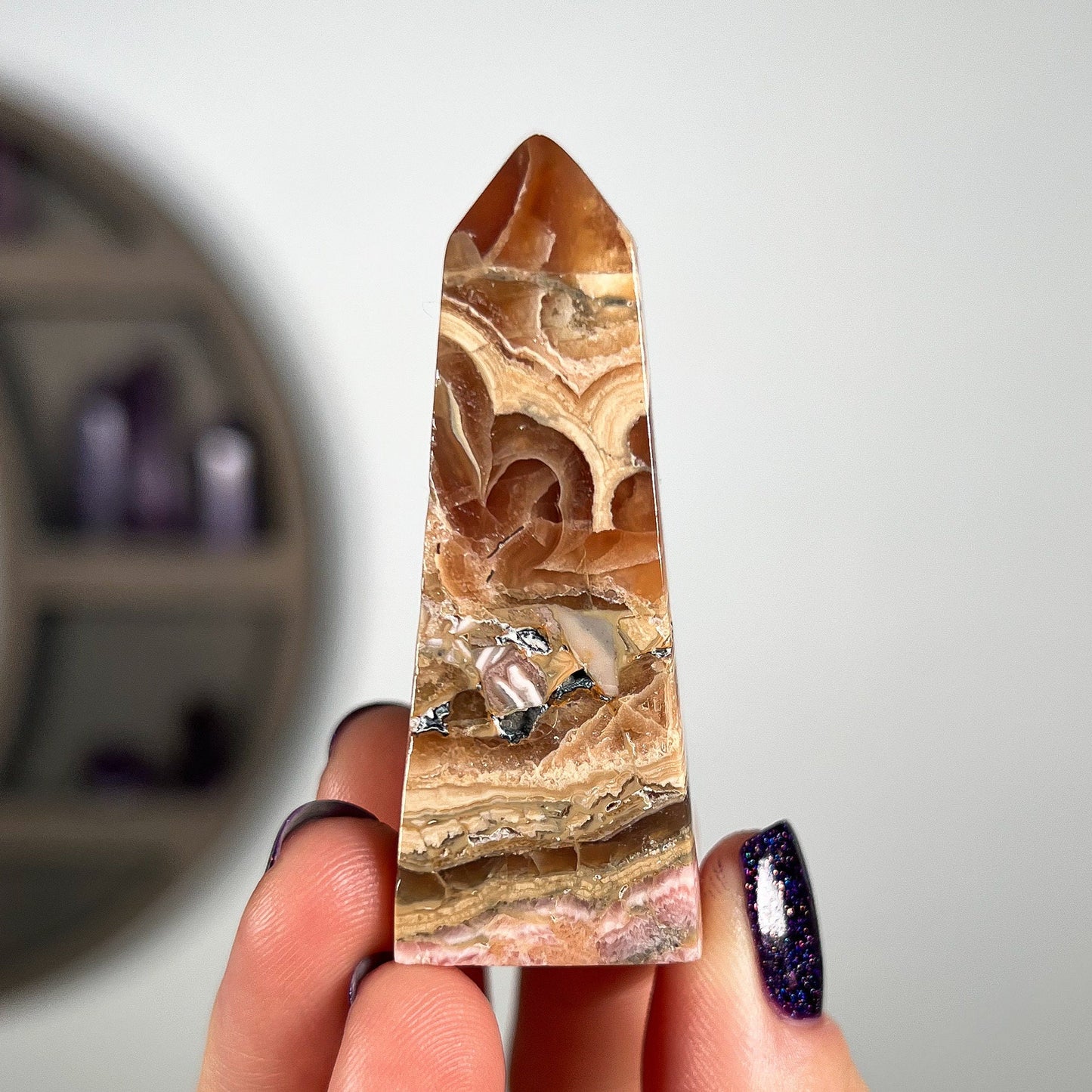 Rhodochrosite Point