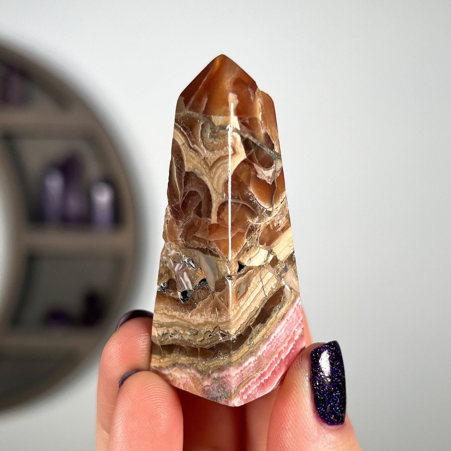 Rhodochrosite Point