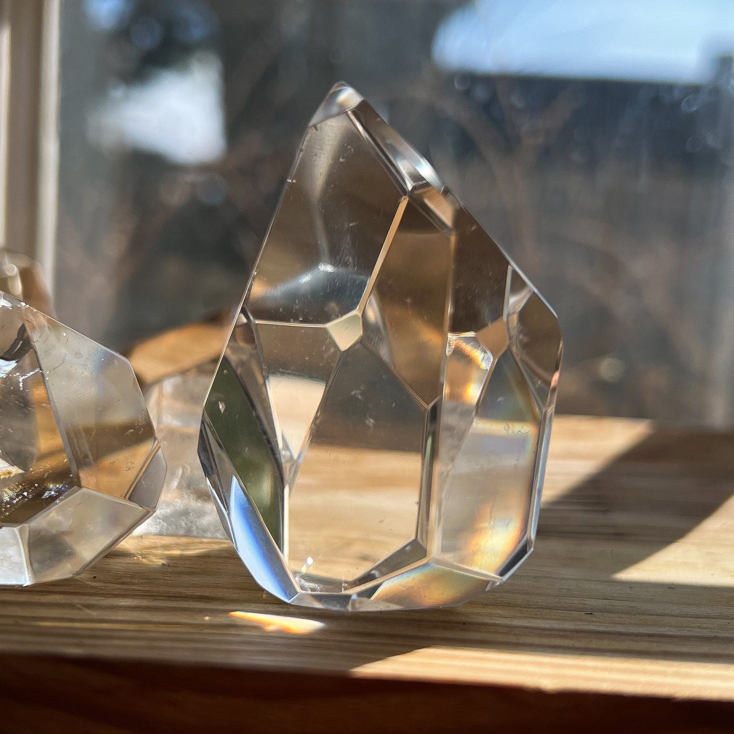 Faceted Lemurian Quartz