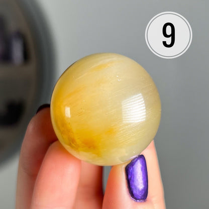 Rutilated Chlorite Quartz Sphere