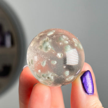 Rutilated Chlorite Quartz Sphere