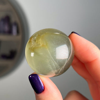 Rutilated Chlorite Quartz Sphere