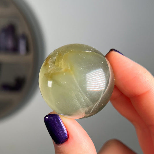 Rutilated Chlorite Quartz Sphere