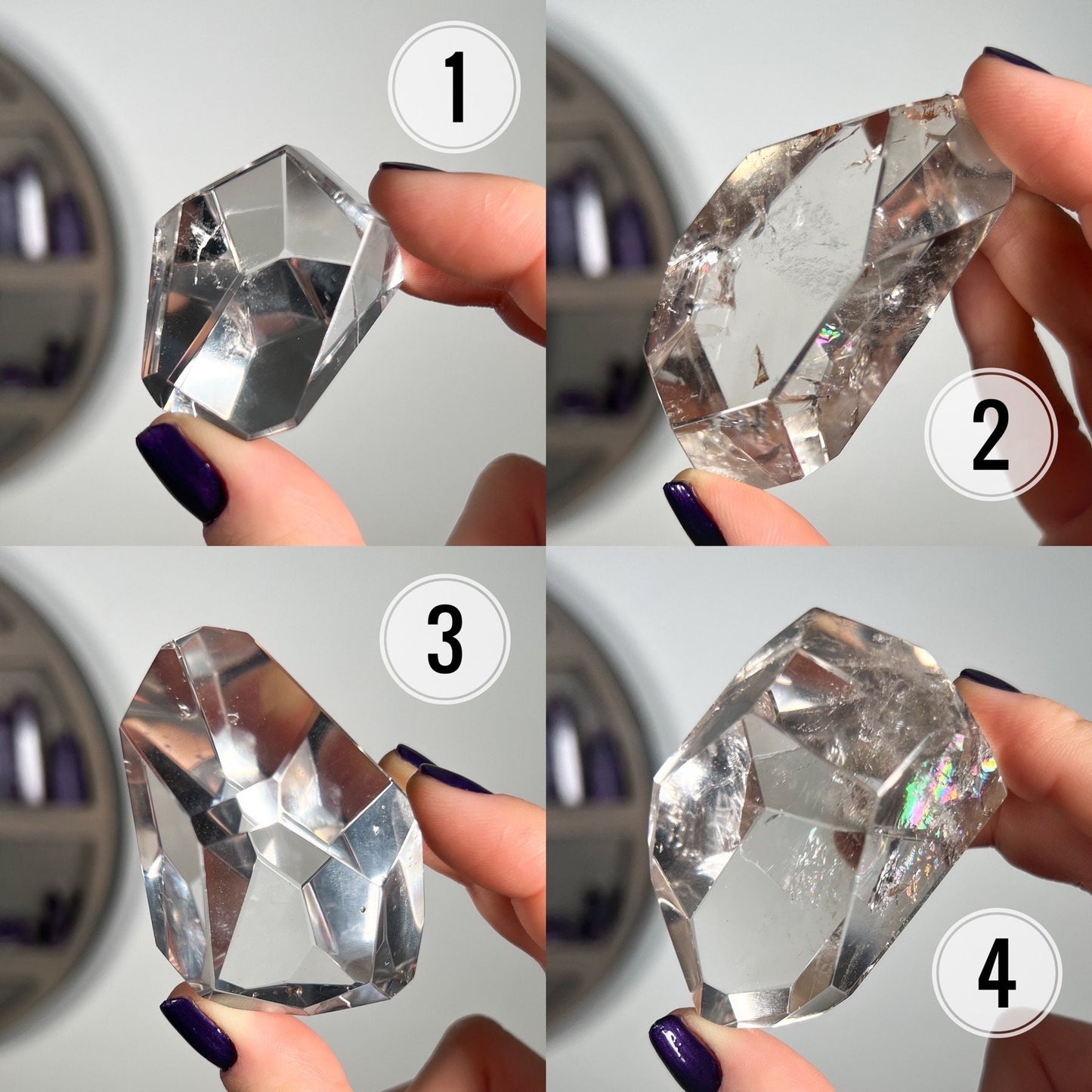 Faceted Lemurian Quartz