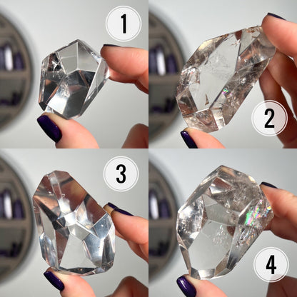 Faceted Lemurian Quartz