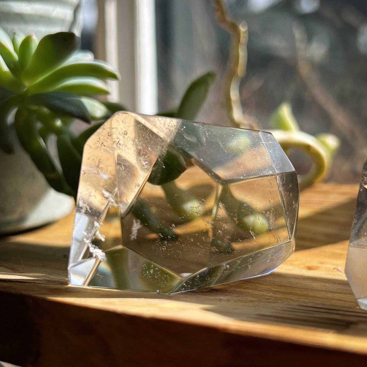 Faceted Lemurian Quartz
