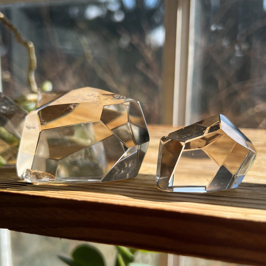 Faceted Lemurian Quartz