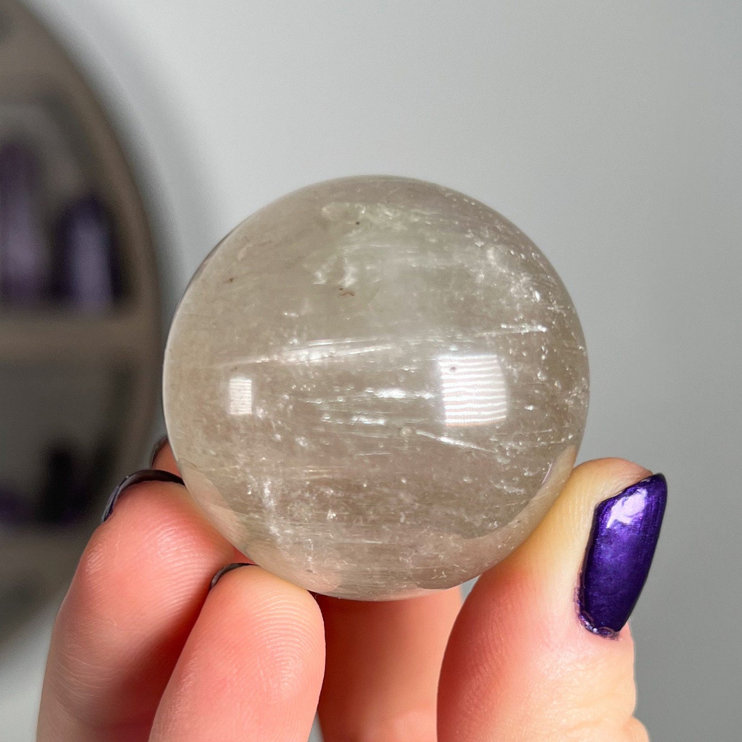Rutilated Chlorite Quartz Sphere