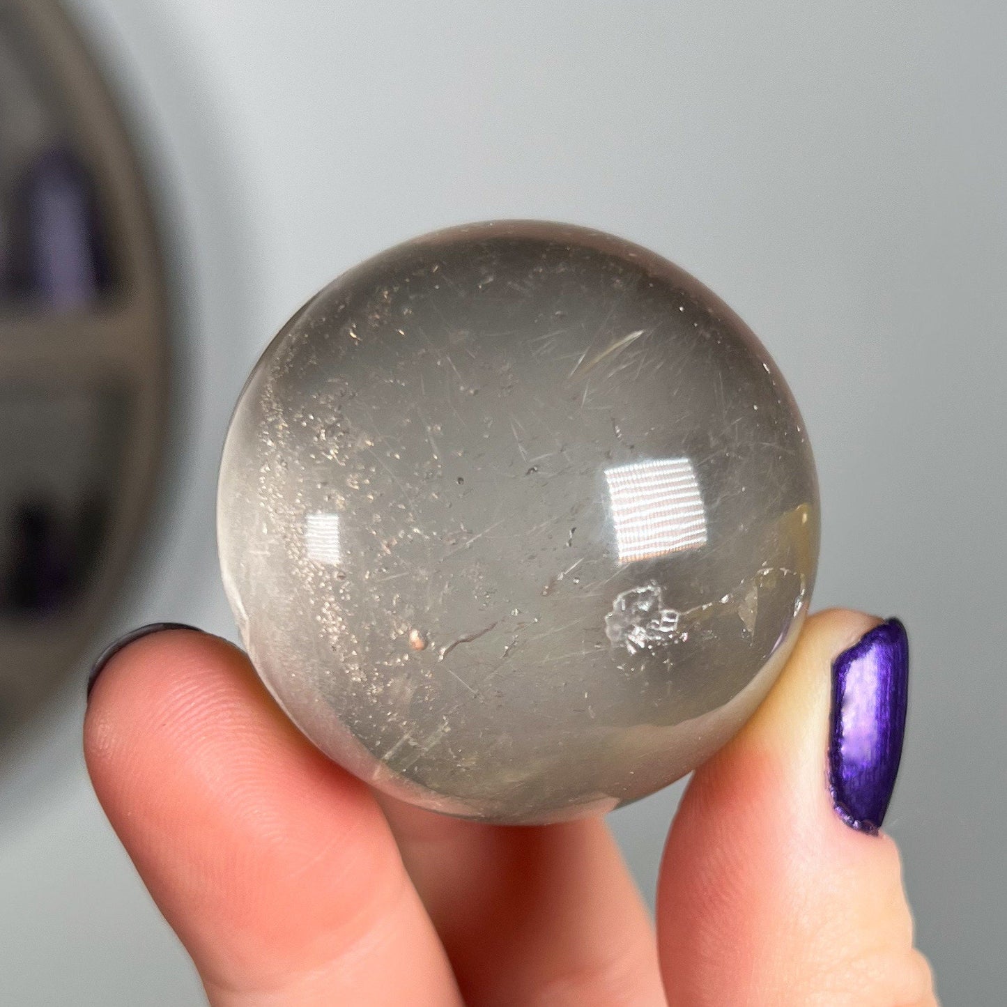 Rutilated Chlorite Quartz Sphere