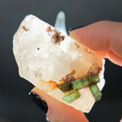 Green Tourmaline & Quartz