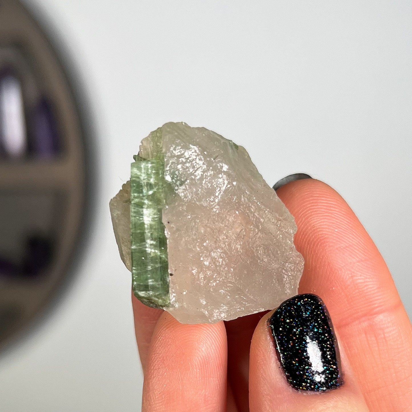 Green Tourmaline & Quartz