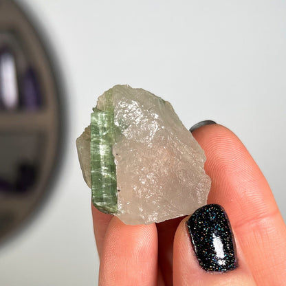 Green Tourmaline & Quartz