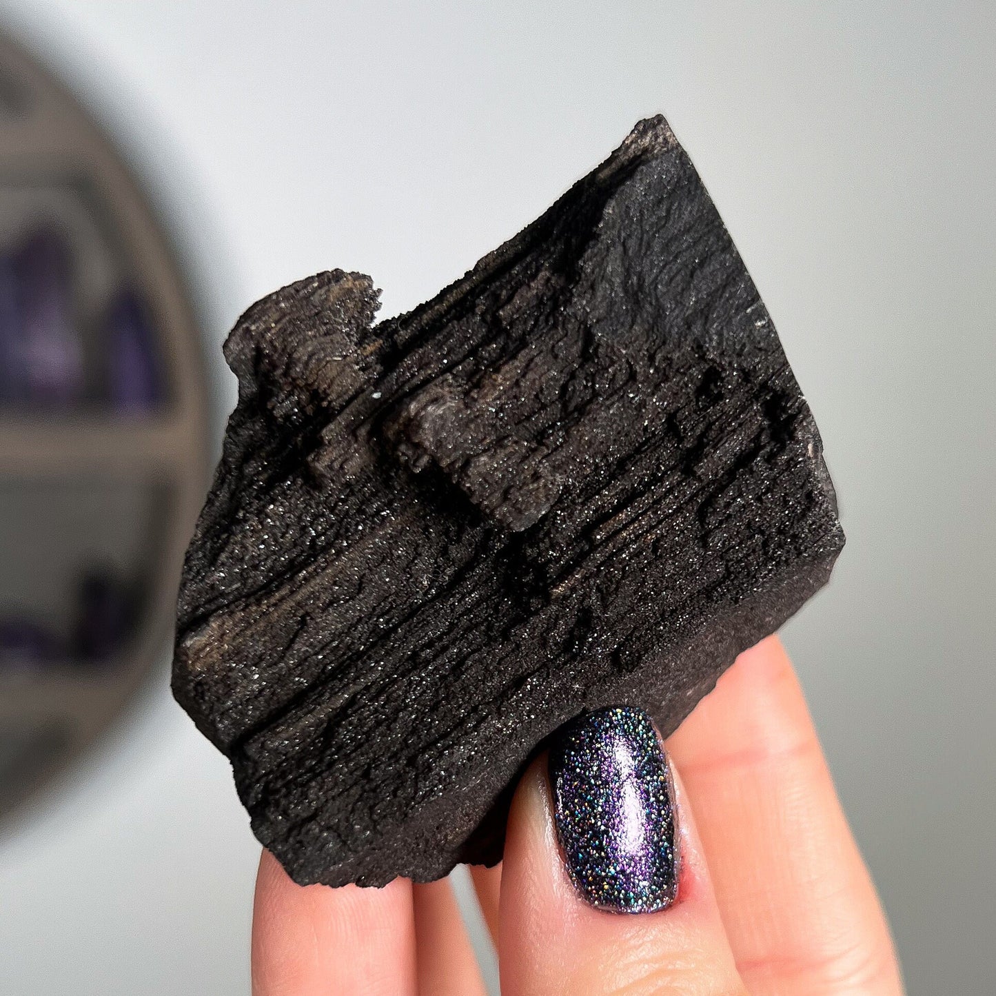 Fossilized Druzy Wood
