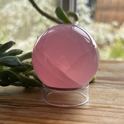 Star Mozambique Rose Quartz Sphere