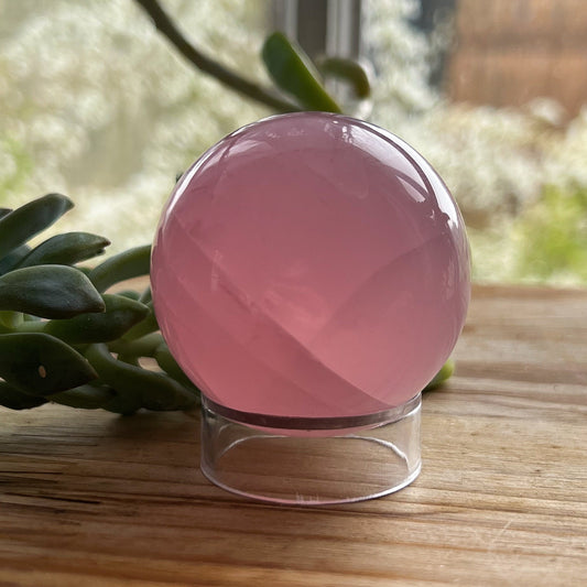 Star Mozambique Rose Quartz Sphere
