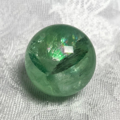 Gem Grade Green Fluorite Sphere