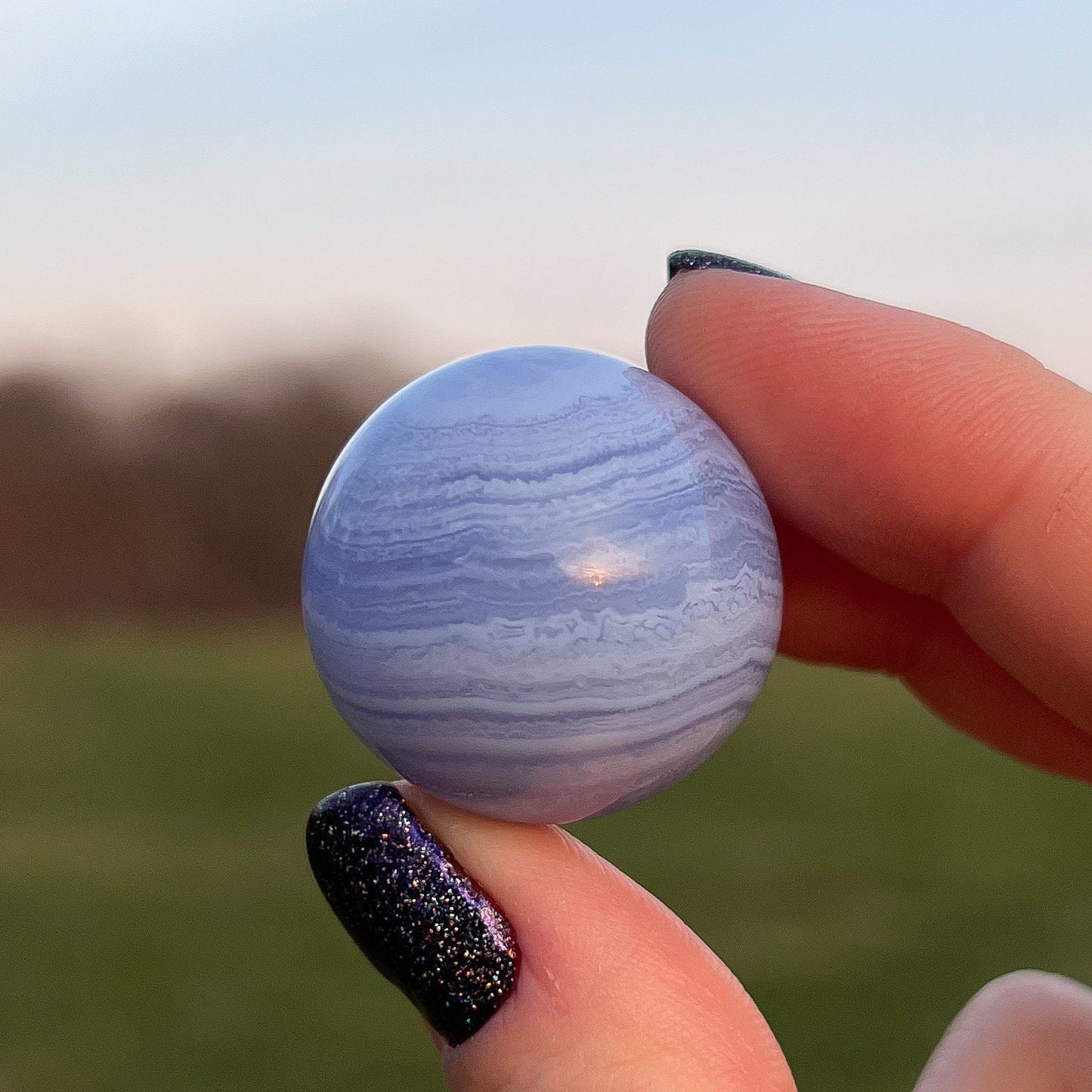 Blue Lace Agate Sphere